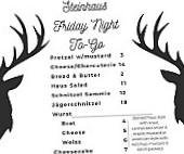 Das Steinhaus menu