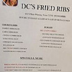 Dc Fried Ribs menu