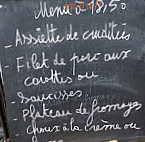 Auberge Des Cascades menu