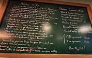 La Cabane menu