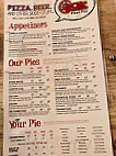 Ozone Pizza Pub menu