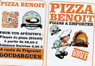 Pizza Benoît menu