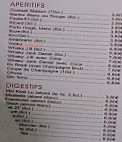 Le Siecle D'or menu