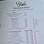 The Bean menu