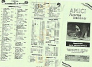 Amici menu