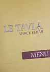Tavla menu