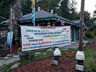 The Bavarian Biergarten outside