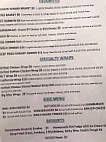 Blue Water Sports Grill menu