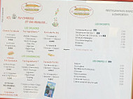 Snack L'orionde Express menu