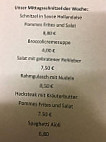 Mayer's Speisezimmer Kronencatering menu