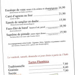 Auberge du Pfaffenschlick Carte