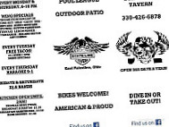 State Line Tavern menu