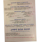 Mundy's Diner menu