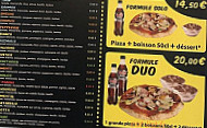 Les Artisans De La Pizza menu