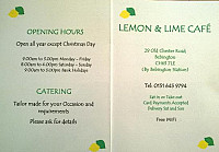 Lemon Lime Sandwich menu