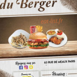 L'atelier Du Berger menu