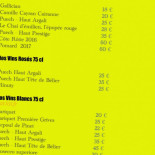 La Guinguette Aux Perroquets menu