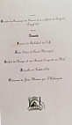 Auberge Du Bachelard menu