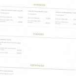 Auberge D'ayze Chez L'anais Carte