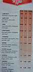 Mondial Pizza menu