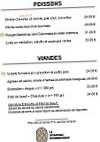 Le Château Bourgogne menu