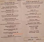 La Doune menu