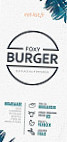 Foxy Burger menu