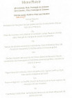 La Table 101 menu