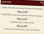 Hôtel Du Lac menu