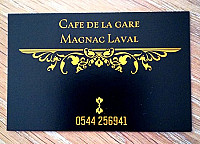 Cafe De La Gare menu