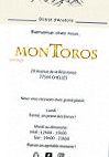 Montoros menu