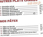 La Cornemuse menu
