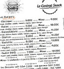 Le Central Snack menu