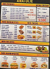 Kebab Anatolie menu