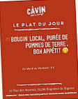 Le Cavin Cave A Manger menu
