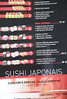 Sushi Japonais menu