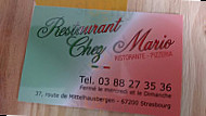 Chez Mario menu