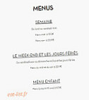Autour Du Grill menu