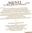 Château De La Rapée menu