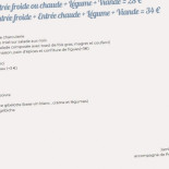 Le Relais De La Vitarelle Carte