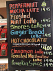 Java Dave's Coffee menu