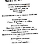 De Galey menu