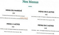 Auberge De La Chevrerie menu
