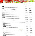 Allo Pizza menu