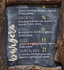 Le Chalet menu