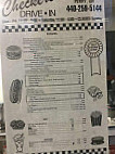 Checkers Drive-in menu