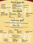 Cafe Renaissance menu