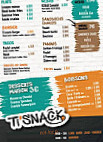 Ti'snack menu
