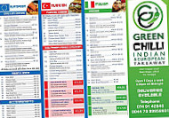 Green Chilli Indian European Takeaway menu
