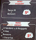 Atelier Gourmand menu